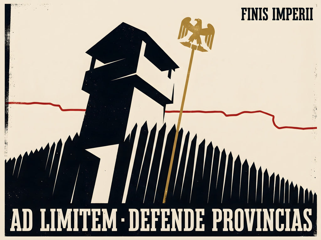 Roman Frontier Poster | Ad Limitem Defende Provincias | Limes Watchtower Latin Print | Late Empire Wall Art