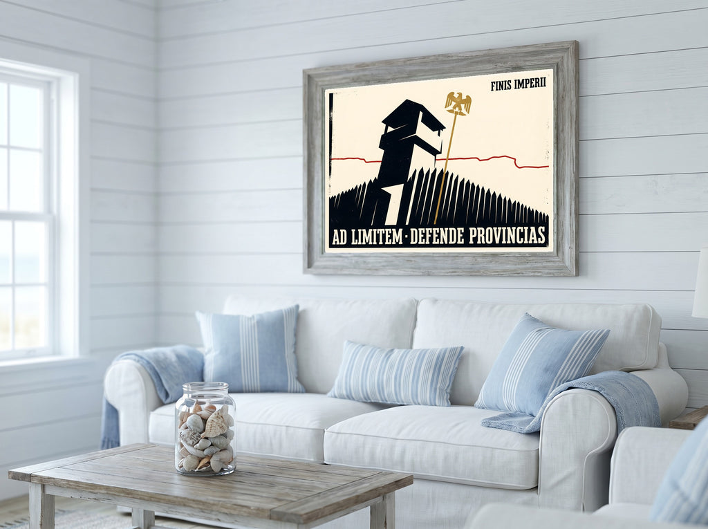 Roman Frontier Poster | Ad Limitem Defende Provincias | Limes Watchtower Latin Print | Late Empire Wall Art