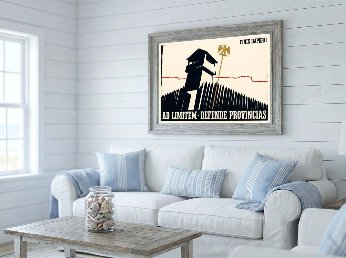 Roman Frontier Poster | Ad Limitem Defende Provincias | Limes Watchtower Latin Print | Late Empire Wall Art