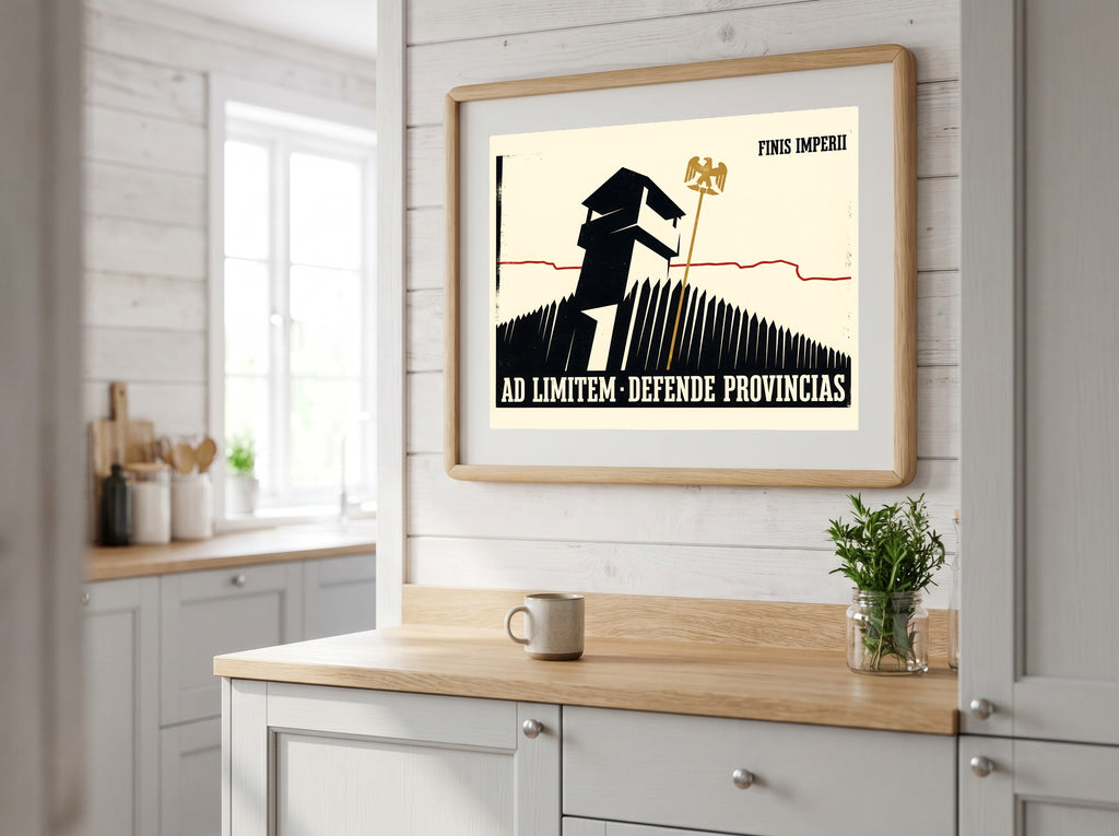 Roman Frontier Poster | Ad Limitem Defende Provincias | Limes Watchtower Latin Print | Late Empire Wall Art