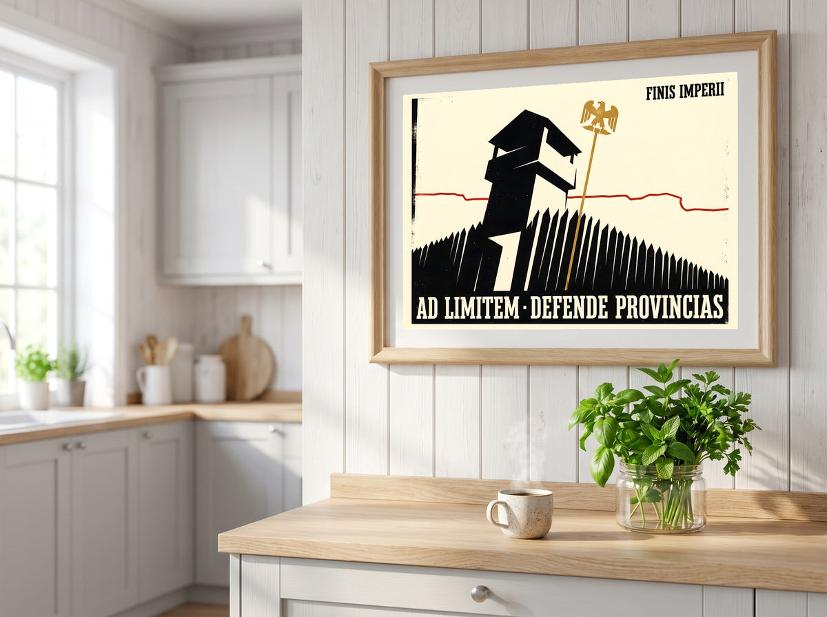 Roman Frontier Poster | Ad Limitem Defende Provincias | Limes Watchtower Latin Print | Late Empire Wall Art
