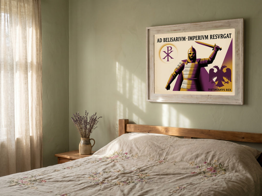 Belisarius Byzantine Poster | Imperivm Resvrgat | Justinian Byzantine Empire Latin Wall Art Vintage